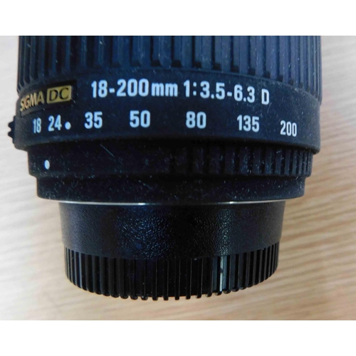 720A - Sigma DC18-200 Nikon FIT w/o