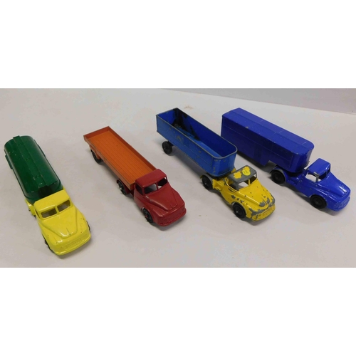 95a - Four vintage - Lone Star die cast trucks