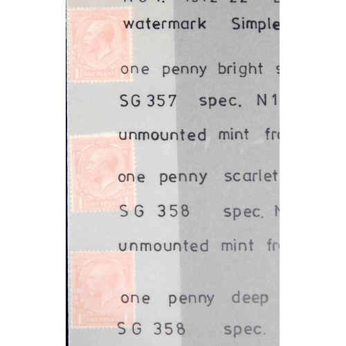 129 - Specialised - George V era stamps