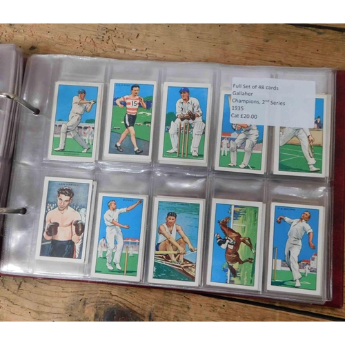 158 - Nine - full sets of cigarette cards