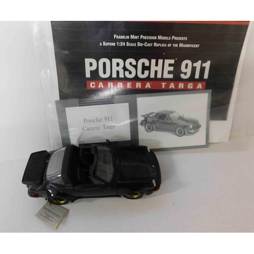 222 - Franklin mint - Porsche 911 & certificate