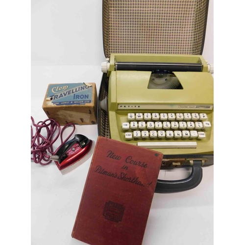 59 - Typewriter & travel iron