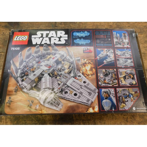 595 - Lego 75105 Star Wars Millennium Falcon (unused)