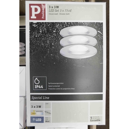 788 - 12x Boxes of 3x LED bathroom spot lights-unchecked