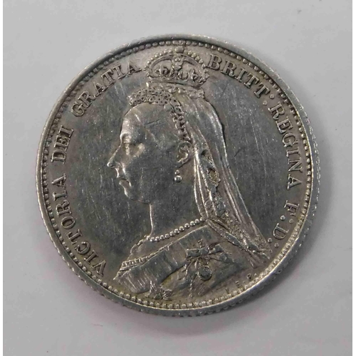 115 - 1887 dated - Victorian silver coin