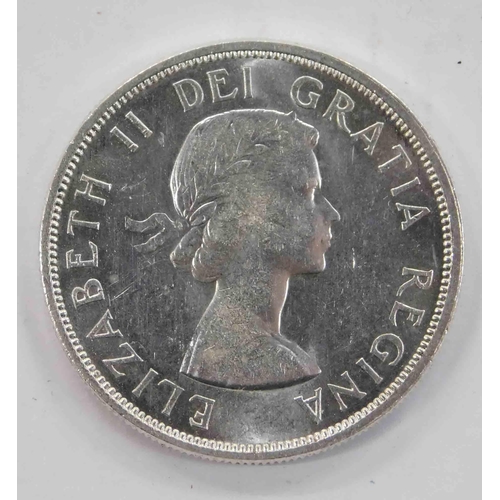 155 - 1963 dated - Canadian silver Dollar coin