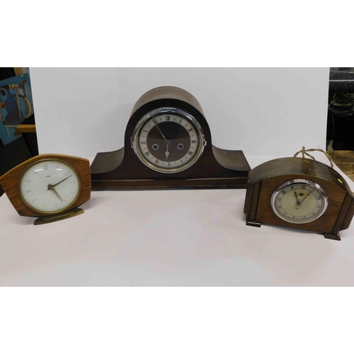 165 - Three - vintage mantle clocks