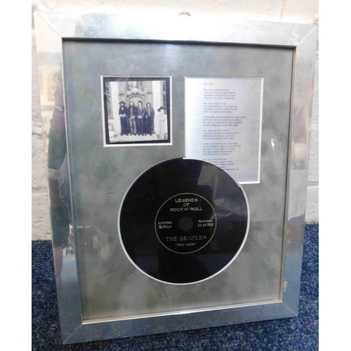 193 - The Beatles - Hey Jude - limited edition plaque with COA