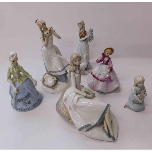 232 - Six - ceramic figures