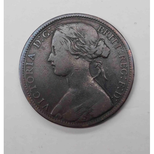 245 - 1870 dated - One Penny coin