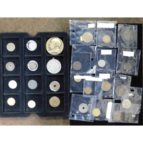 261 - Mixed - antique & vintage - All World coins & medals