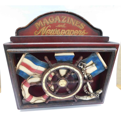 40 - Nautical themed - magazine rack - approx. 20