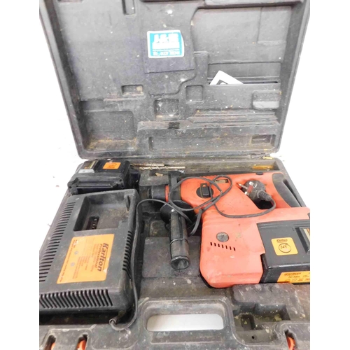 511 - Cased Karthon Professional 24v drill, 2 batteries and charger (unchecked)