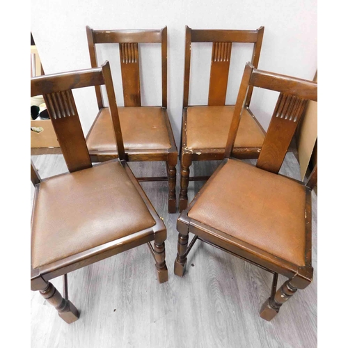 553A - 4x 50s Dining chairs