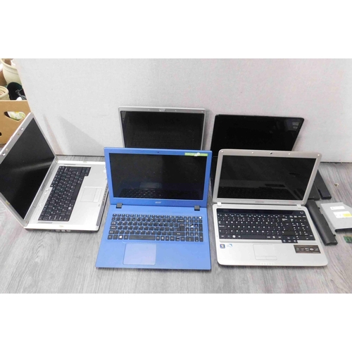 770 - 5x Laptops (unchecked) incl. Acer, Compaq, Dell