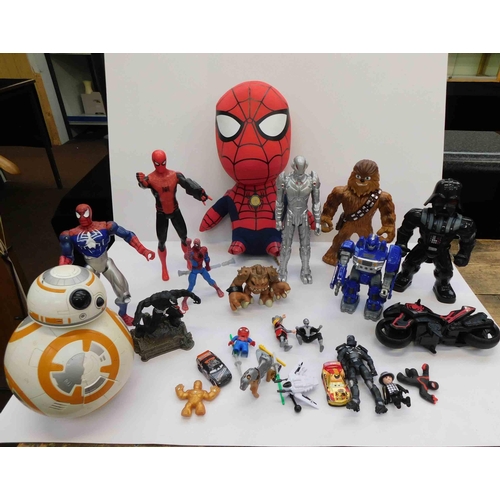 9 - Mixed - comic book & sci fi toys