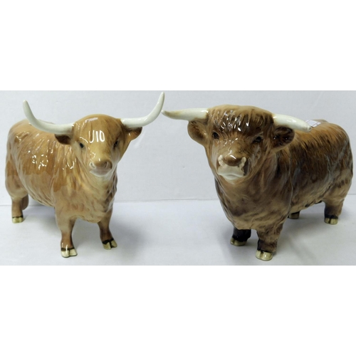 11 - Beswick - Highland bull & cow - no damage