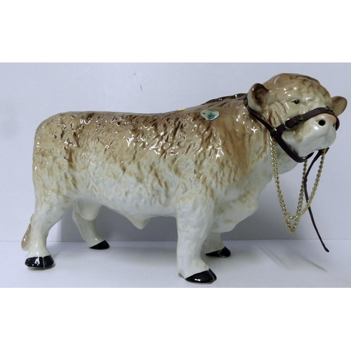 12 - Nelson pottery - large Butchers Hereford Bull