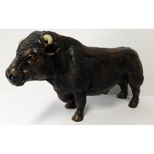 13 - Resin - Hereford bull figure