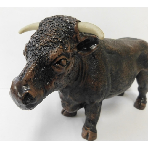 13 - Resin - Hereford bull figure