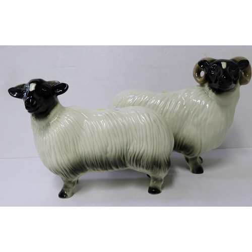 18 - Coopercraft - Ram & Sheep figures