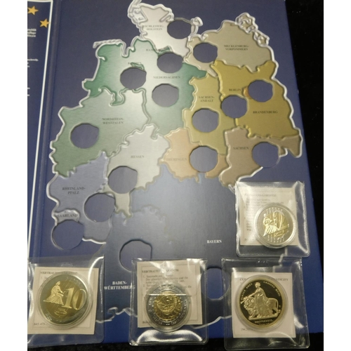 53M - Commemorative - Restrike Coins including - Euros, Canadian & Euro Coin folder