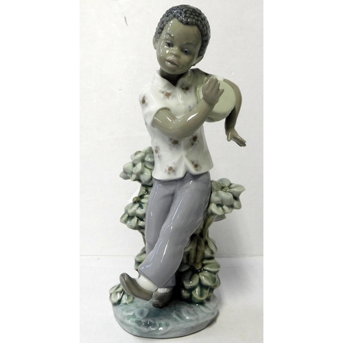 55 - Lladro - Bongo beat Model No. 5157 - retired 1998 - no damage