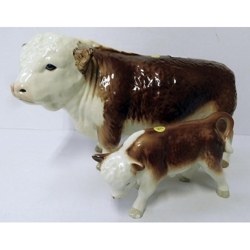 65 - Hereford bull & calf