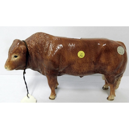 69 - Border Fine Arts - Limousin Bull - Model No. A4578