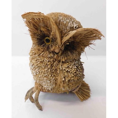 13 - Owl - made from roofing thatch - approx. 10