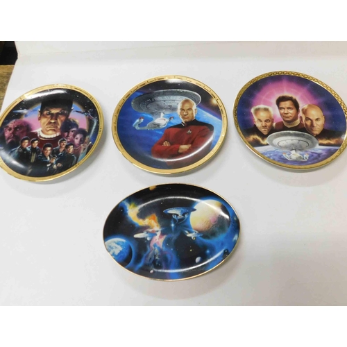 16 - Four - Star Trek/Hamilton - commemorative plates