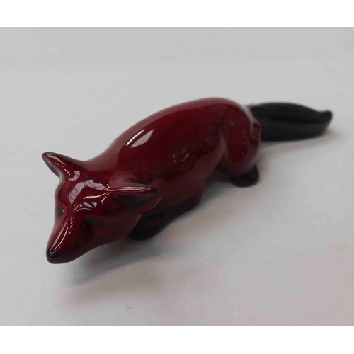 17 - Royal Doulton - Sang de Boeuf - flambé fox