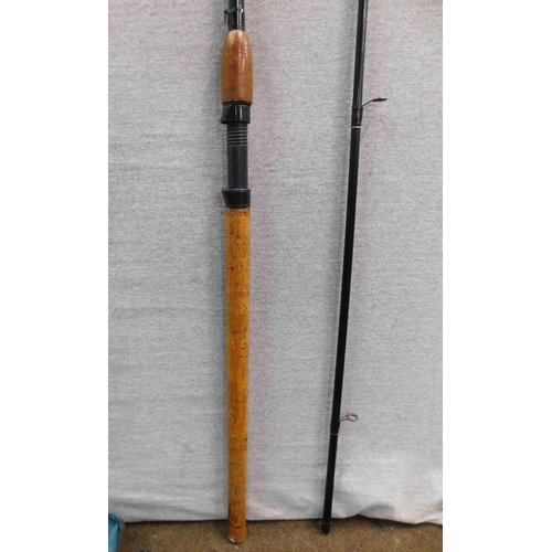 586 - 2x Barbel fishing rods with cases