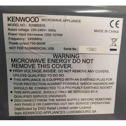 647 - Kenwood microwave W/O