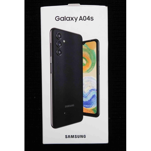 119 - Galaxy A04S Samsung phone - as new/sealed & boxed - model no. SM-A047F/DSN