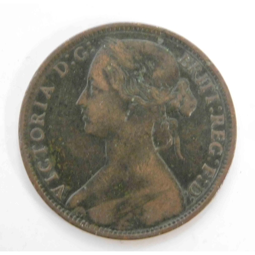 146 - 1861 dated - 1d Penny coin