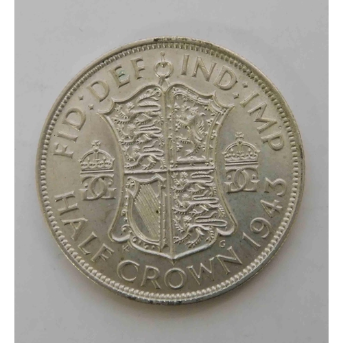 149 - 1943 dated - Half Crown coin