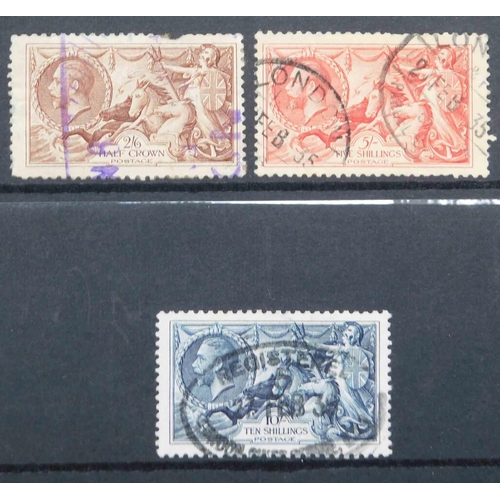 15 - George V era - Seahorse stamps