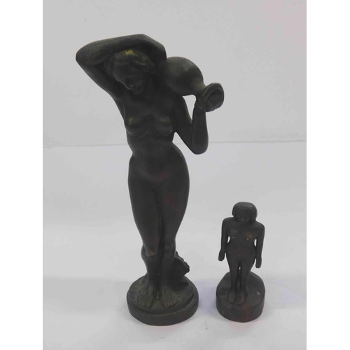 261 - Bronze - figure & one other