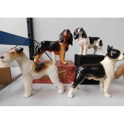 42 - Four - Coopercraft - ceramic dogs