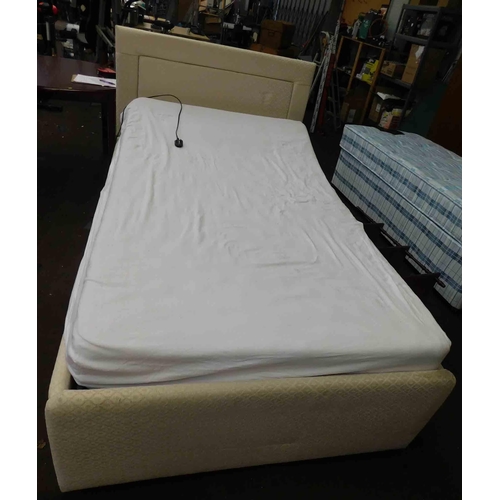 538 - Double electric bed with headboard  - 4ft