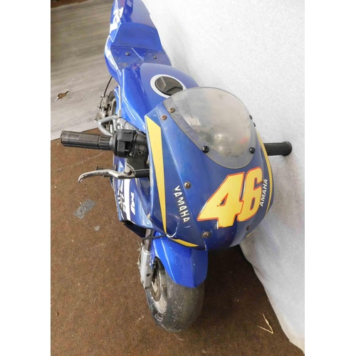 558 - Yamaha 50cc mini motorbike - unchecked