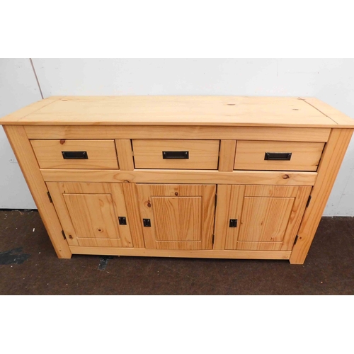 612 - Solid pine sideboard approx. 59