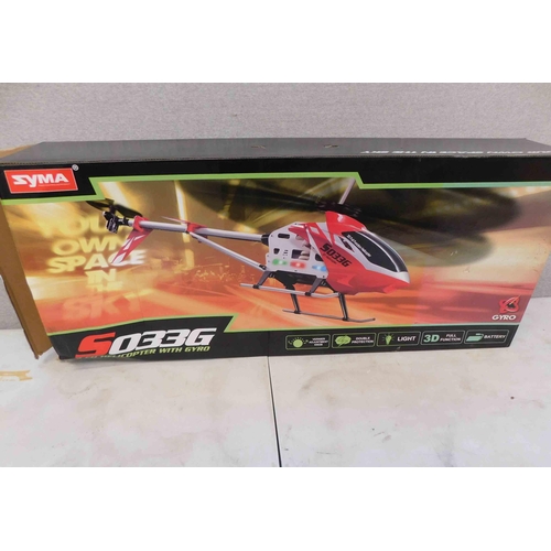 640 - Syma 5033G helicopter with gyro-boxed-but unchecked