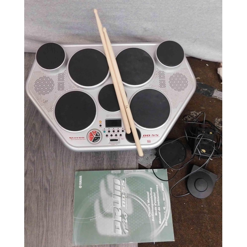 643 - Yamaha DD-55 digital percussion drum set with manual etc w/o