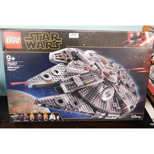 649 - New & boxed Lego Star Wars Millennium Falcon 75257