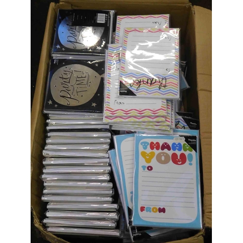 662 - Large box of new party stationary