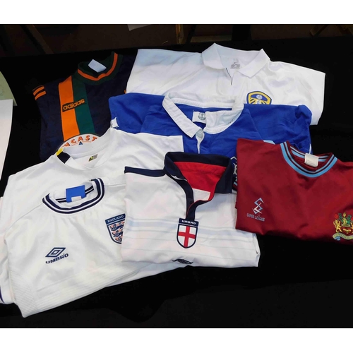 86 - Sports shirts including - Leeds UTD, England & Newcastle
