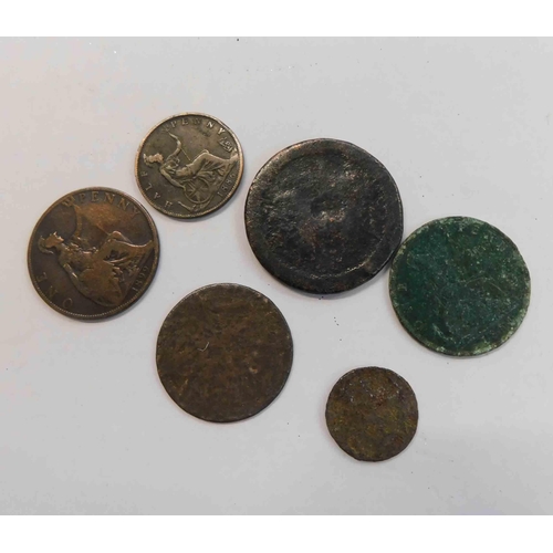 103 - Antique coins - mixed dates