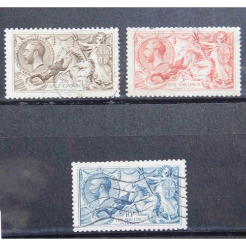 104 - George V era - Seahorse stamps